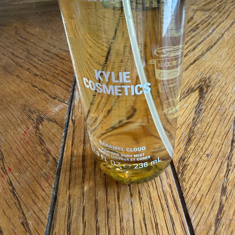 Kylie Cosmetics Caramel Cloud Hair & Body Mist - Amber Clear Bottle